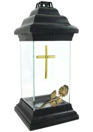 duzy-znicz-szklany-z-roza-krzyzem-czarny-na-grob