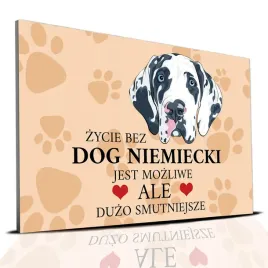 tabliczka-pcv-jasno-brazowy-zycie-bez-dog-niemiecki-mozliwe-ale-smutne-wz