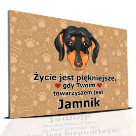 tabliczka-pcv-ciemno-brazowy-zycie-jest-piekne-towarzysz-jamnik-prezent-wz
