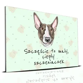 tabliczka-zielony-22x15cm-bulterier-to-maly-cieply-szczeniaczek-mix-wzorow