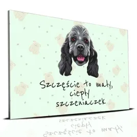 tabliczka-zielony-22x15cm-cooker-spaniel-to-maly-cieply-szczeniaczek-wzory
