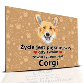 tabliczka-pcv-ciemno-brazowy-zycie-jest-piekne-towarzysz-corgi-prezent-wz