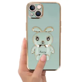 etui-blyszczace-glamour-joless-mietowy-kroliczek-bunny-do-iphone-14-plus