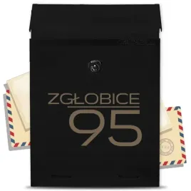 czarna-skrzynka-pocztowa-z-personalizowany-adres-i-grawerowanymi-wzorami