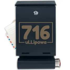 antracyt-skrzynka-pocztowa-z-wykonana-tuba-adresowa-i-grawerowanymi-wzorami