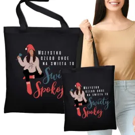 torba-bawelna-shopperbag-z-nadrukiem-czarna-na-swieta-chce-swiety-spokoj-wz