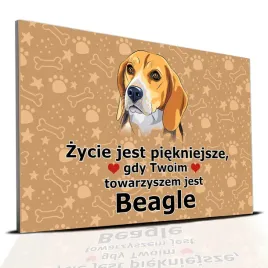tabliczka-pcv-ciemno-brazowy-zycie-jest-piekne-towarzysz-beagle-prezent-wz