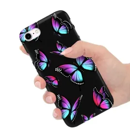 etui-obudowa-matowe-matt-silikonowe-czarne-do-iphone-7-8-motyle-butterfly