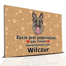 tabliczka-pcv-ciemno-brazowy-zycie-jest-piekne-towarzysz-wilczur-prezent-wz