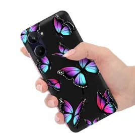 etui-obudowa-matowe-silikonowe-czarne-do-realme-10-4g-w-motylki-butterfly