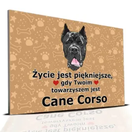 tabliczka-pcv-ciemno-brazowy-zycie-jest-piekne-cane-corso-prezent-mix-wzory