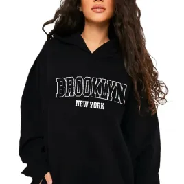 bluza-damska-czarna-z-kapturem-brooklyn-new-york-usa-wzory-xxl
