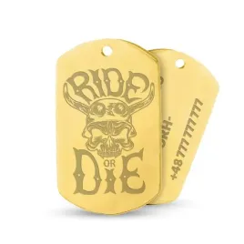 zloty-niesmiertelnik-prezent-ride-or-die-grawer-wz