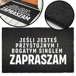 wycieraczka-kokosowa-czarna-jestes-singlem-wzory