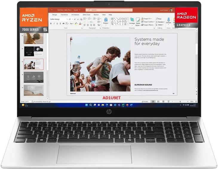Laptop HP 255R AD1U9ET 15.6" FHD Ryzen 5 7535U 16GB SSD512GB Radeon 660M