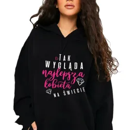 bluza-damska-czarna-z-kapturem-najlepsza-kobieta-na-swiecie-wzory-xl
