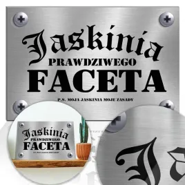 tabliczka-na-drzwi-jaskinia-faceta-wiele-wzorow-uv