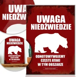 tabliczka-do-pokoju-uwaga-niedzwiedzie-mix-wzory