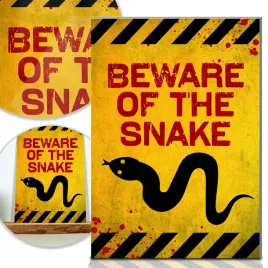 tabliczka-ostrzegawcza-beware-of-the-snake-wzory