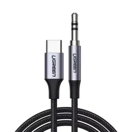 kabel-mini-jack-35mm-aux-do-usb-c-ugreen-av143-1m-szary