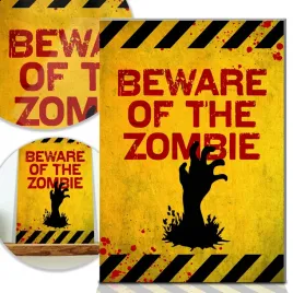 tabliczka-ostrzegawcza-beware-of-the-zombie-wzory