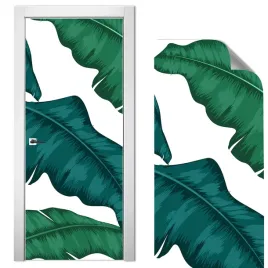 nowoczesna-naklejka-na-drzwi-70x210-liscie-wzory