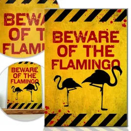 tabliczka-ostrzegawcza-beware-of-the-flamingo-mix