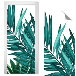 nowoczesna-naklejka-na-drzwi-70x210-liscie-wzory