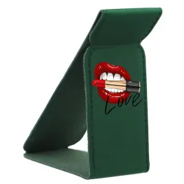 uchwyt-podstawka-bracket-zielony-lips-usta-wzory