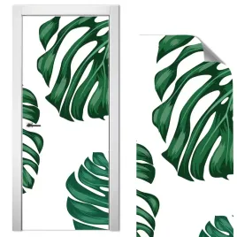 nowoczesna-naklejka-na-drzwi-70x210-liscie-wzory