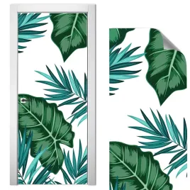 nowoczesna-naklejka-na-drzwi-70x210-liscie-wzory