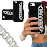 etui-blink-czarny-mat-do-iphone-se3-lancuch-silver