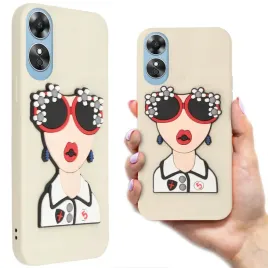 etui-matowe-ecru-do-oppo-a17k-fashion-girl-3d-wz