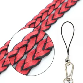 smycz-zawieszka-do-telefonu-kluczy-pleciona-red