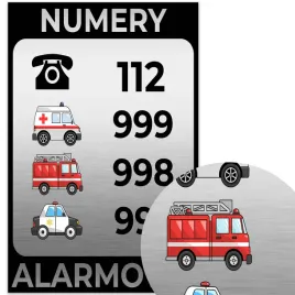 tablica-informacyjna-uwaga-numer-alarmowy-wzory