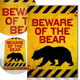 tabliczka-ostrzegawcza-beware-of-the-bear-wzory