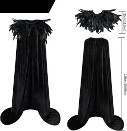 peleryna-gotycka-piora-z-kolnierzem-dluga-halloween-morczna-narzutka-unisex