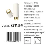 look-2-dwupunktowy-reflektor-spot-bialy-stan-nowy