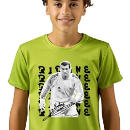 t-shirt-koszulka-dziecieca-limetka-146cm-pilkarze-pilka-nozna-zidane-wzory