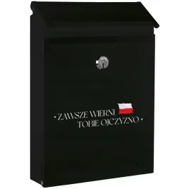 skrzynka-na-listy-czarna-patriotyczne-wzory-polska
