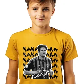 t-shirt-koszulka-dziecieca-zolty-134cm-kaka-legenda-pilkarze-pilka-wzory