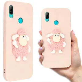 etui-matowe-do-huawei-p-smart-2019-rozowy-baranek