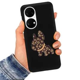 etui-matowe-czarne-piesek-dog-3d-do-huawei-p50