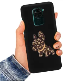 etui-matowe-piesek-3d-do-xiaomi-redmi-note-9-pro