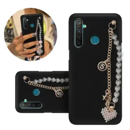 etui-blink-matowe-czarne-do-realme-5-perly-serce