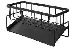 metalowy-czarny-organizer-do-zlewozmywaka-uchwyt-na-gabke-z-wanna-odplywowa