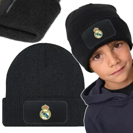 czapka-zimowa-unisex-czarna-real-madryt-pilkarskie-kluby-pilka-nozna-wzory