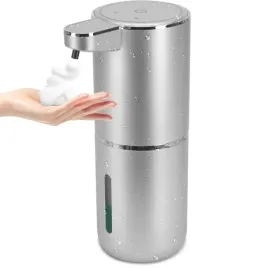 automatyczny-dozownik-do-mydla-380-ml-elektryczny-z-czujnikiem-srebrny