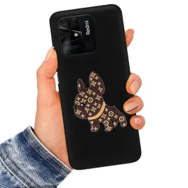 etui-mat-czarne-piesek-3d-do-xiaomi-redmi-10c-4g