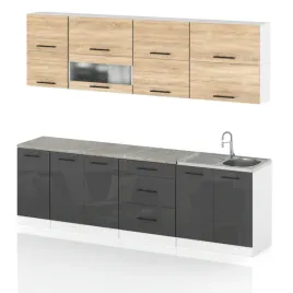 meble-kuchenne-kuchnia-szafki-modulowe-26m-rico-szary-polysk-dab-sonoma
